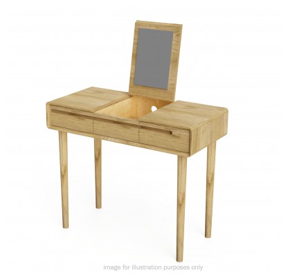 Scandic Oak Dressing Table with Mirror